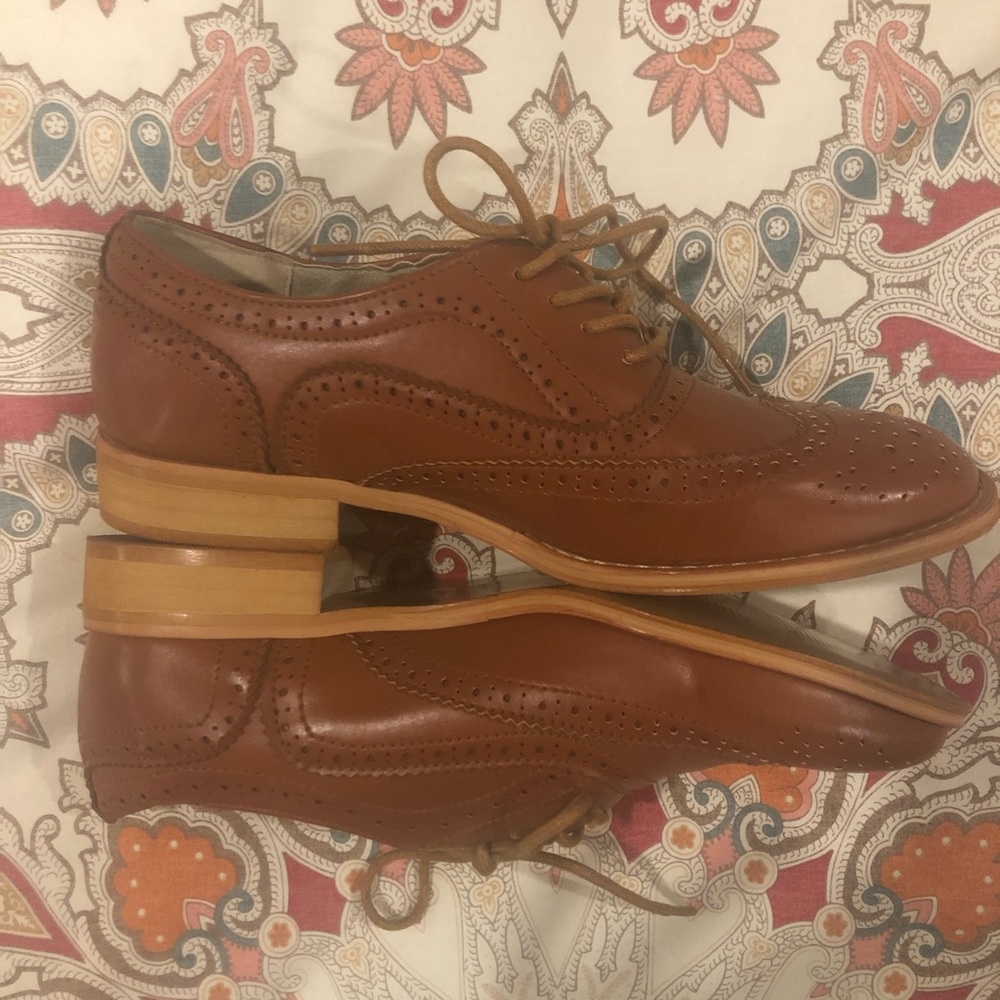Brown loafers